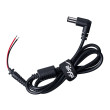 Kabel 2x0,5mm2 vodiče,DC 7,4/5,0 zástrčka úhlový černá 1,2m