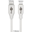 Kabel USB 2.0 vidlice Apple Lightning,USB C vidlice 1m bílá