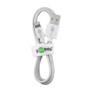 Kabel USB 2.0 vidlice Apple Lightning,USB A vidlice 2m bílá