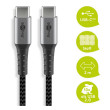 Kabel USB 2.0 USB C vidlice,z obou stran 2m 480Mbps textilní