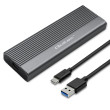 Box pro disky: M.2 PnP SATA III,USB-C Mat.těl: hliník šedá