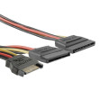 Kabel: SATA SATA vidlice,zástrčka SATA typu L x2 0,2m