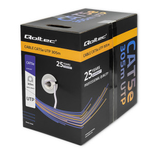 Vodič U/UTP 5e CCTV drát CCA 4x2x24AWG polyetylén šedá 305m