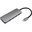 Adaptér USB 3.1 DC zásuvka,USB A zásuvka x4,USB C vidlice