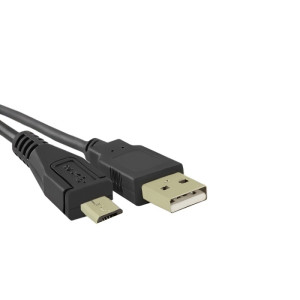 Kabel USB 2.0 USB A vidlice,USB B micro vidlice 0,1m černá