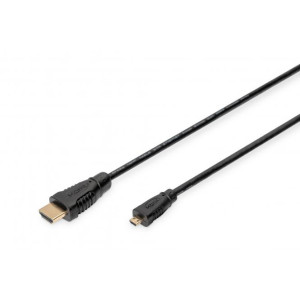 Kabel HDMI 1.4 HDMI vidlice,micro HDMI zástrčka 1m černá