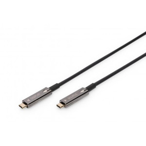 Kabel optický,USB 3.1 USB C vidlice,z obou stran 10m černá