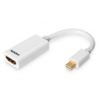 Adaptér DisplayPort 1.1a,HDCP 1.3 0,15m bilá