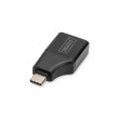 Adaptér HDMI zásuvka,USB C vidlice zlacený černá