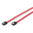 Kabel: SATA SATA vidlice,z obou stran 500mm červená Žíla: Cu