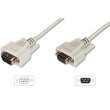 Kabel D-Sub 9pin zásuvka D-Sub 9pin vidlice 3m šedá