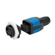 Konektor napájecí AC 10A fastony 4,8x0,8 mm, šroubová svorka