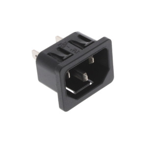 Konektor: napájecí AC zásuvka vidlice 10A 250VAC IEC 60320