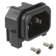 Konektor IEC 60320,napájecí AC C14 (E) zásuvka vidlice 10A