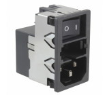 Konektor napájecí AC zásuvka vidlice 6A 250VAC fastony 4,8mm