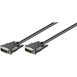 Kabel DVI-D (24+1) vidlice, z obou stran 5m barva černá