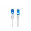 Patch cord S/FTP 6a lanko CCA LSZH šedá 1,5m 26AWG Žíly: : 8