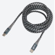 Nabíjecí a datový kabel USB-C na USB-C modro-černý 3m