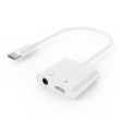 Kabel Jack 3,5mm zásuvka,USB C zásuvka,USB C vidlice 0,15m