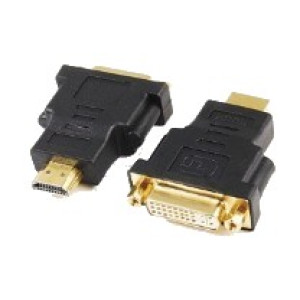 Adaptér DVI-D (18+1) zásuvka,HDMI vidlice Barva: černá