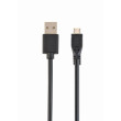 Kabel USB 2.0 USB A vidlice,USB B micro vidlice zlacený 1m