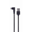 Kabel USB 2.0 Apple Lightning úhlová zástrčka,USB A vidlice