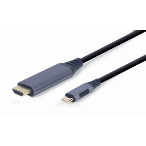 Adaptér USB 3.0 HDMI vidlice,USB C vidlice 1,8m černá 32AWG