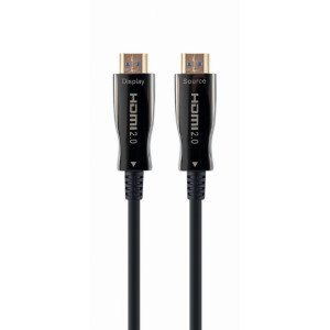 Cable HDMI 2.0 HDMI plug,both sides textile 10m black
