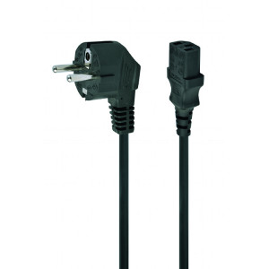 Kabel 3x1mm2 CEE 7/7 (E/F) úhlová vidlice,IEC C13 zásuvka