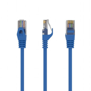 Patch cord U/UTP 6 lanko CCA PVC modrá 1,5m 26AWG Økab: 6,2mm