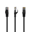 Patch cord U/UTP 6 lanko CCA PVC černá 1m 26AWG Økab: 6,2mm