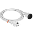 Prodlužovací síťový kabel Zásuvky: 1 PVC bílá 3x1mm2 3m 10A