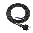 Kabel 2x1,5mm2 CEE 7/17 (C) vidlice,vodiče guma 2m černá 16A