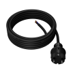 Kabel SCHUKO vidlice,CEE 7/7 (E/F) vidlice,vodiče 4,5m černá