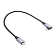 Kabel USB 2.0 Apple Lightning úhlová zástrčka,USB C vidlice