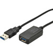 Kabel USB 3.0,se zesilovačem USB A zásuvka,USB A vidlice 5m