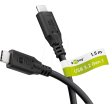 Kabel USB 3.2 USB C vidlice,z obou stran 1,5m černá 5Gbps
