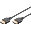 Kabel HDMI vidlice,z obou stran 2m černá HDCP 2.2,HDMI 2.0