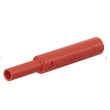 Konektor: banánek 4mm zásuvka 32A 1kV L: 65mm červená Ø: 4,6mm