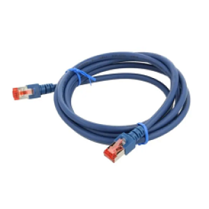 Patch cord S/FTP 6 lanko Cu LSZH modrá 2m 27AWG