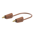 LK-4A-F25-02527 Měřicí šňůra 60VDC 30VAC 32A banánek 4mm-banánek 4mm hnědá