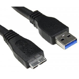 Kabel USB 3.0 USB A vidlice - USB B micro vidlice niklovaný