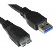 Kabel USB 3.0 USB A vidlice - USB B micro vidlice niklovaný
