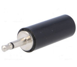 Zástrčka Jack 2,5 mm vidlice mono přímý na kabel pájení