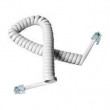 Kabel telefonní kroucený s propletením 1m bilá