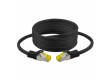 Patch cord S/FTP 6a lanko Cu LSZH černá 0,5m 26AWG