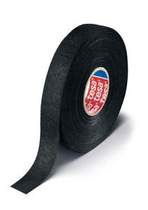 Textilní páska PET fleece 9mm L:15m černá