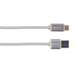 SKROSS USB kabel Steel Line Charge'n Sync, délka 1m, Typ-C, opletený kabel