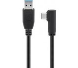 Kabel USB 1.1,USB 2.0,USB 3.0 500mm černá Žíla: Cu 5Gbps