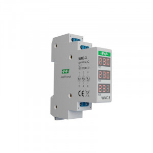 Voltmetr číslicový,instalační 80÷500V na přípojnici DIN IP20